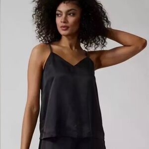 NWOT Athleta Calm Cool Cami (Top Only) Black XS S